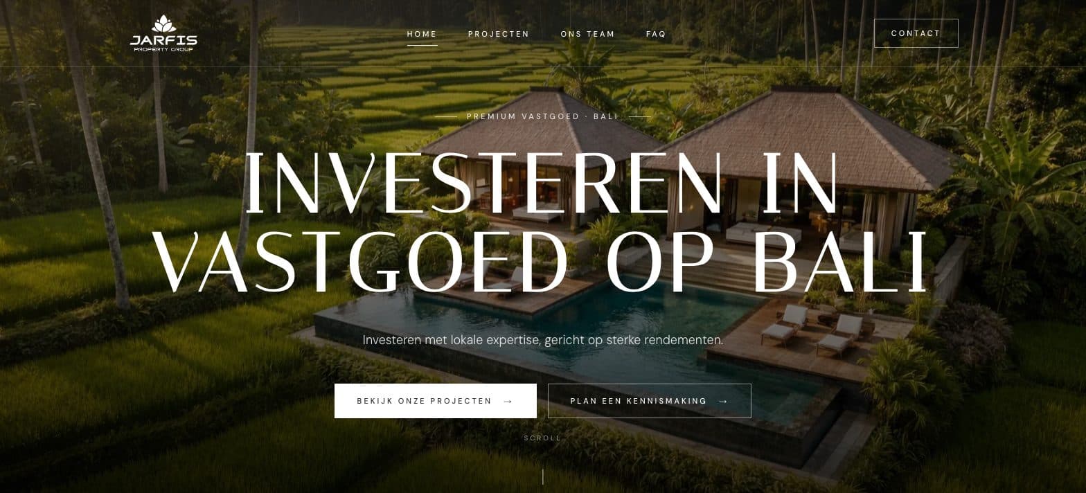 Homepage van Jarfis Property Group