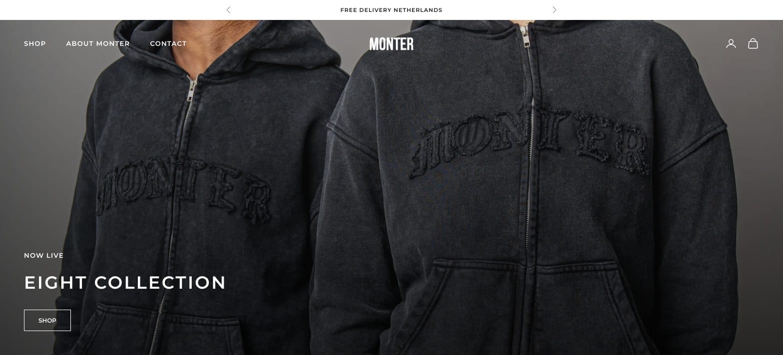 Homepage of Monter